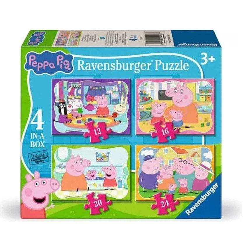 Ravensburger Ravens 4 en 1 - Peppa Pig - Pause familiale