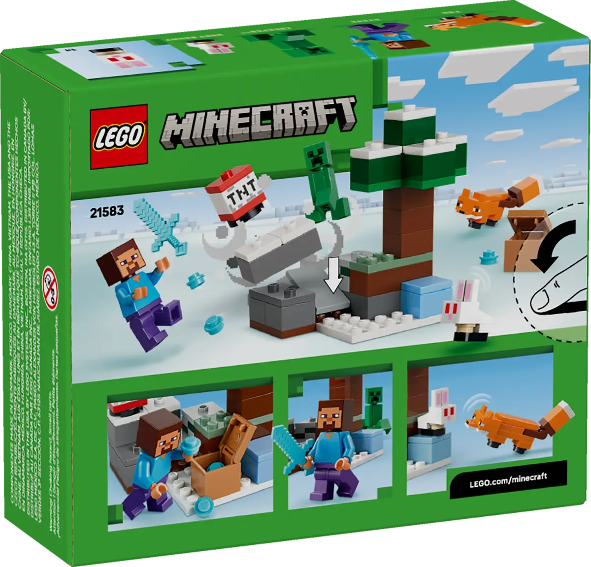 Lego Lego 21583 Minecraft - L’aventure de Steve dans la taïga