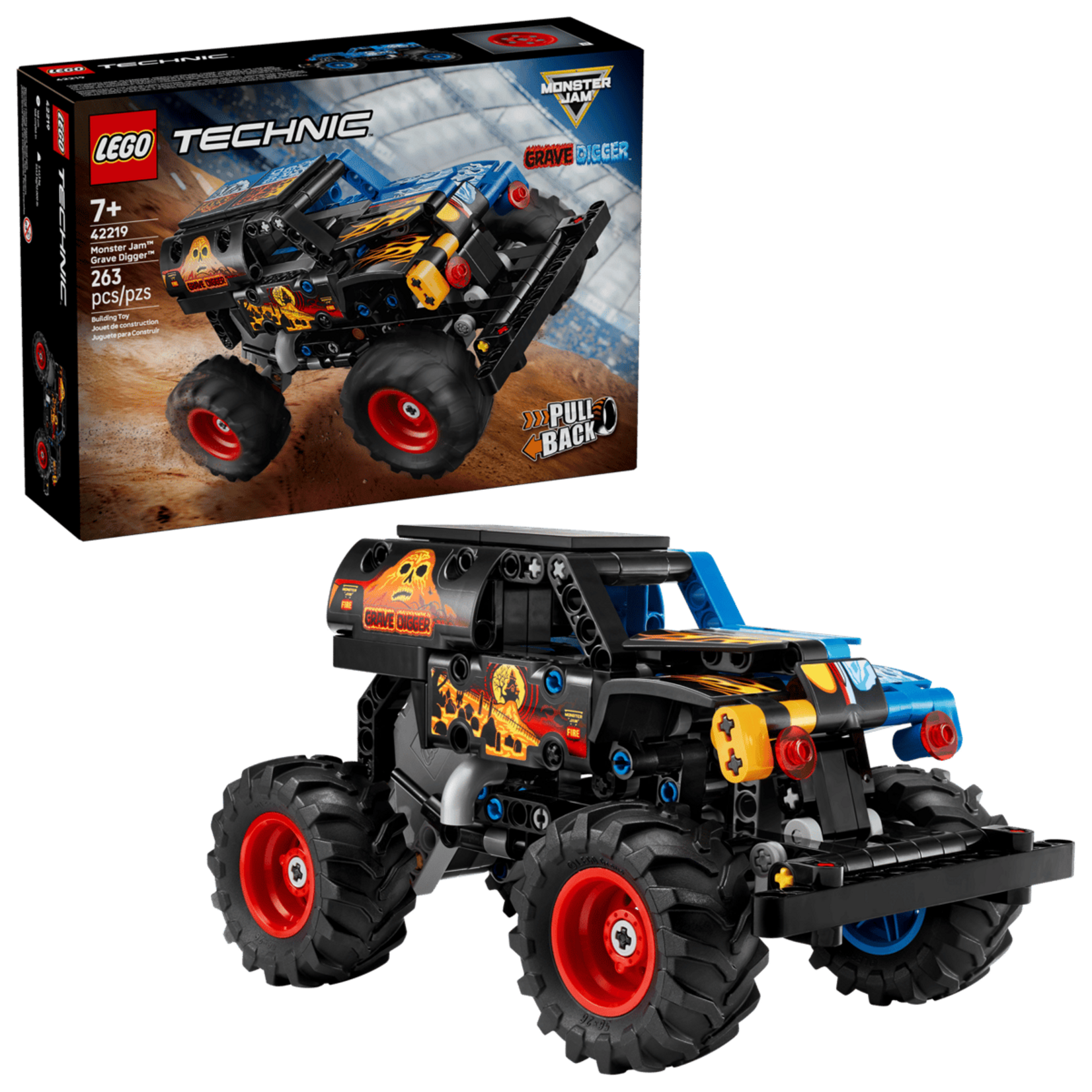 Lego Lego 42219 Technic - Monster Jam™ Grave Digger™ Feu et glace