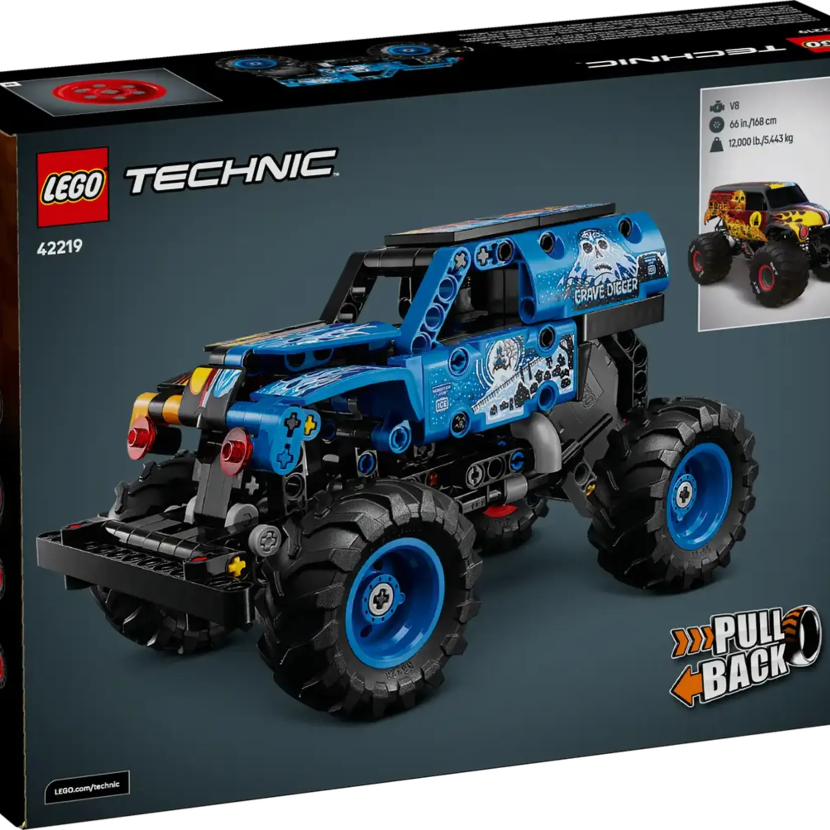 Lego Lego 42219 Technic - Monster Jam™ Grave Digger™ Feu et glace