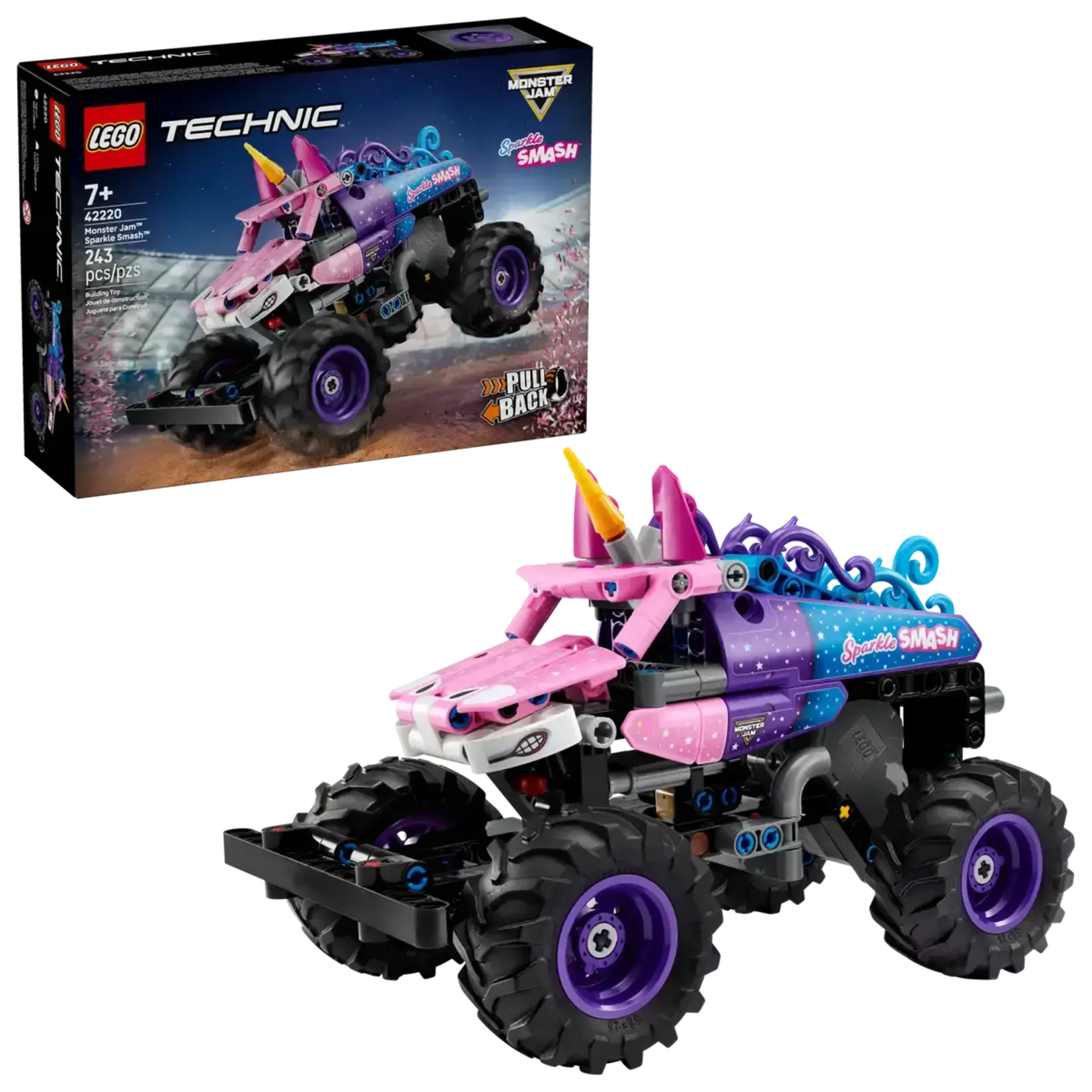 Lego Lego 42220 Technic - Monster Jam™ Sparkle Smash™ à rétrofriction