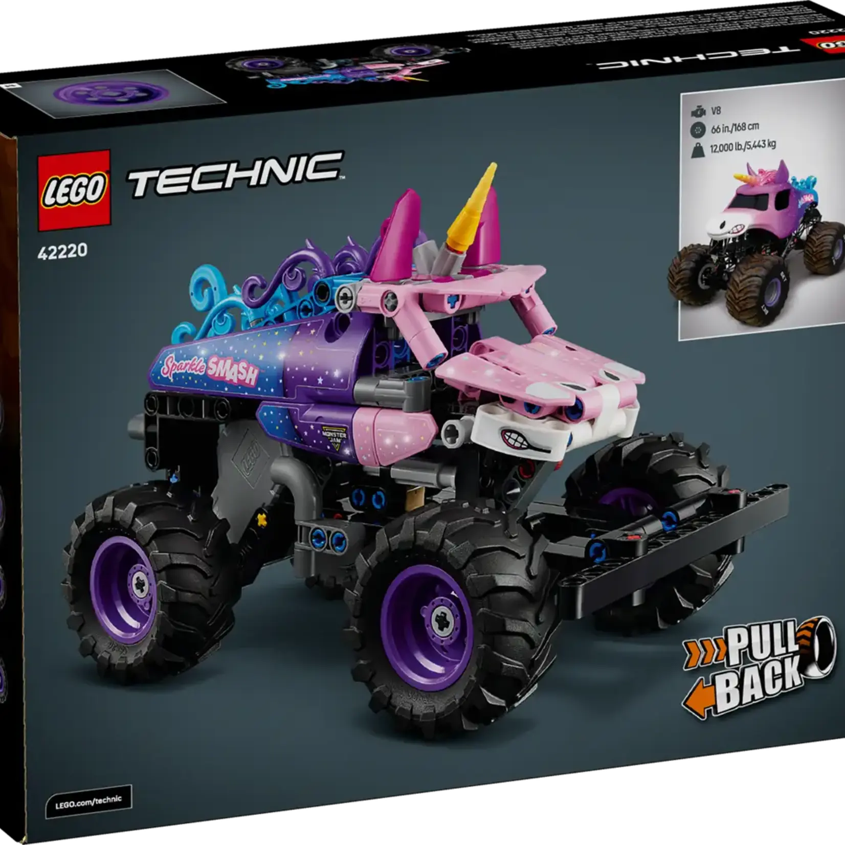 Lego Lego 42220 Technic - Monster Jam™ Sparkle Smash™ à rétrofriction