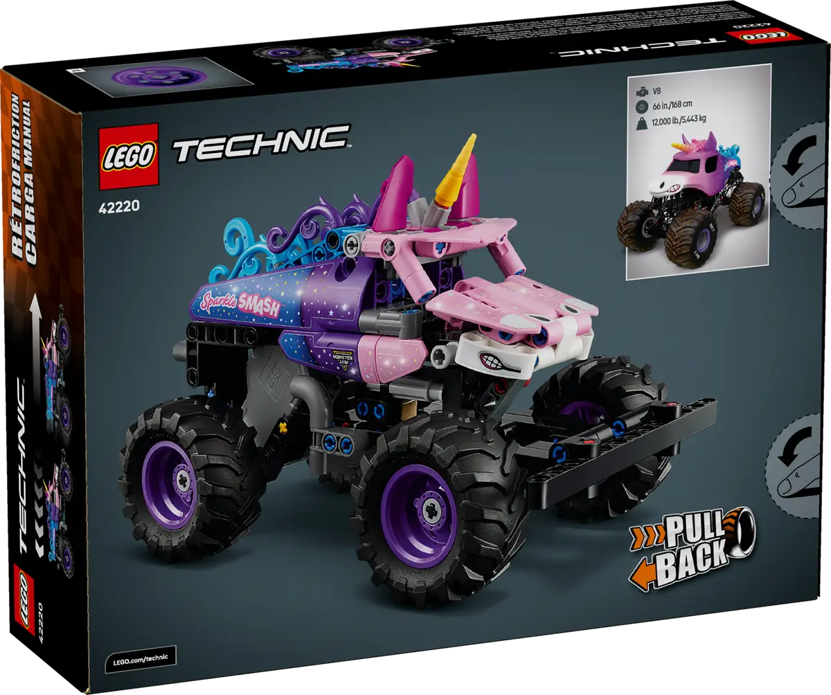 Lego Lego 42220 Technic - Monster Jam™ Sparkle Smash™ à rétrofriction