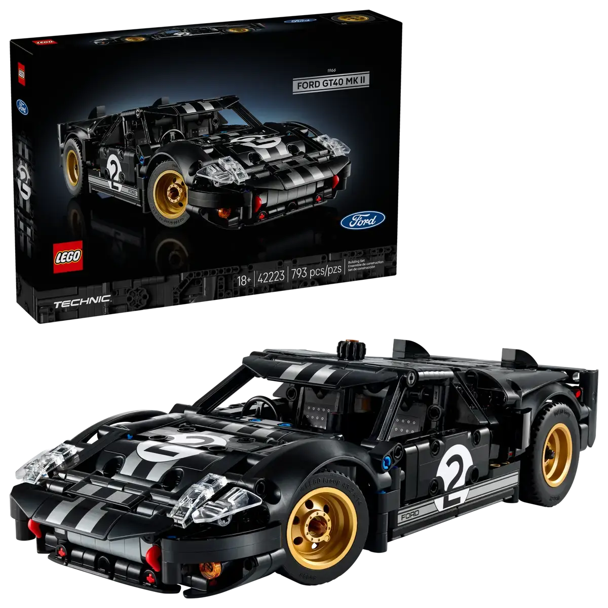 Lego Lego 42223 Technic - La voiture de course Ford GT40 MKII 1966