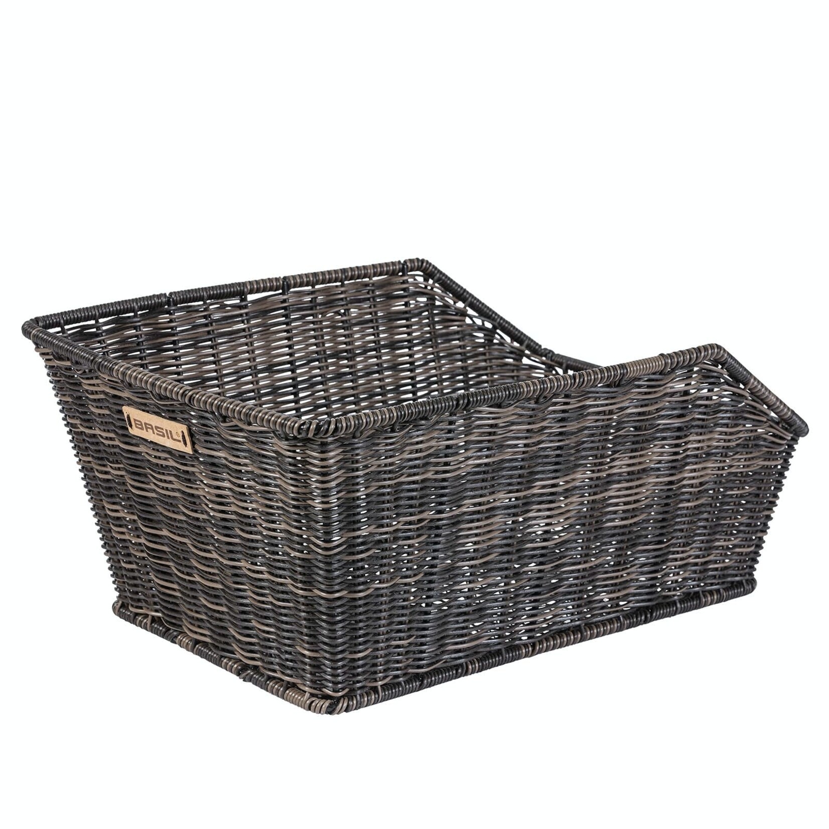 CENTO RATTAN Look Rear Basket Dark Brown