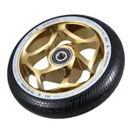 Envy Scooter Wheel 120 x 30mm PU Tri-Bearing Gold/Black (pair)