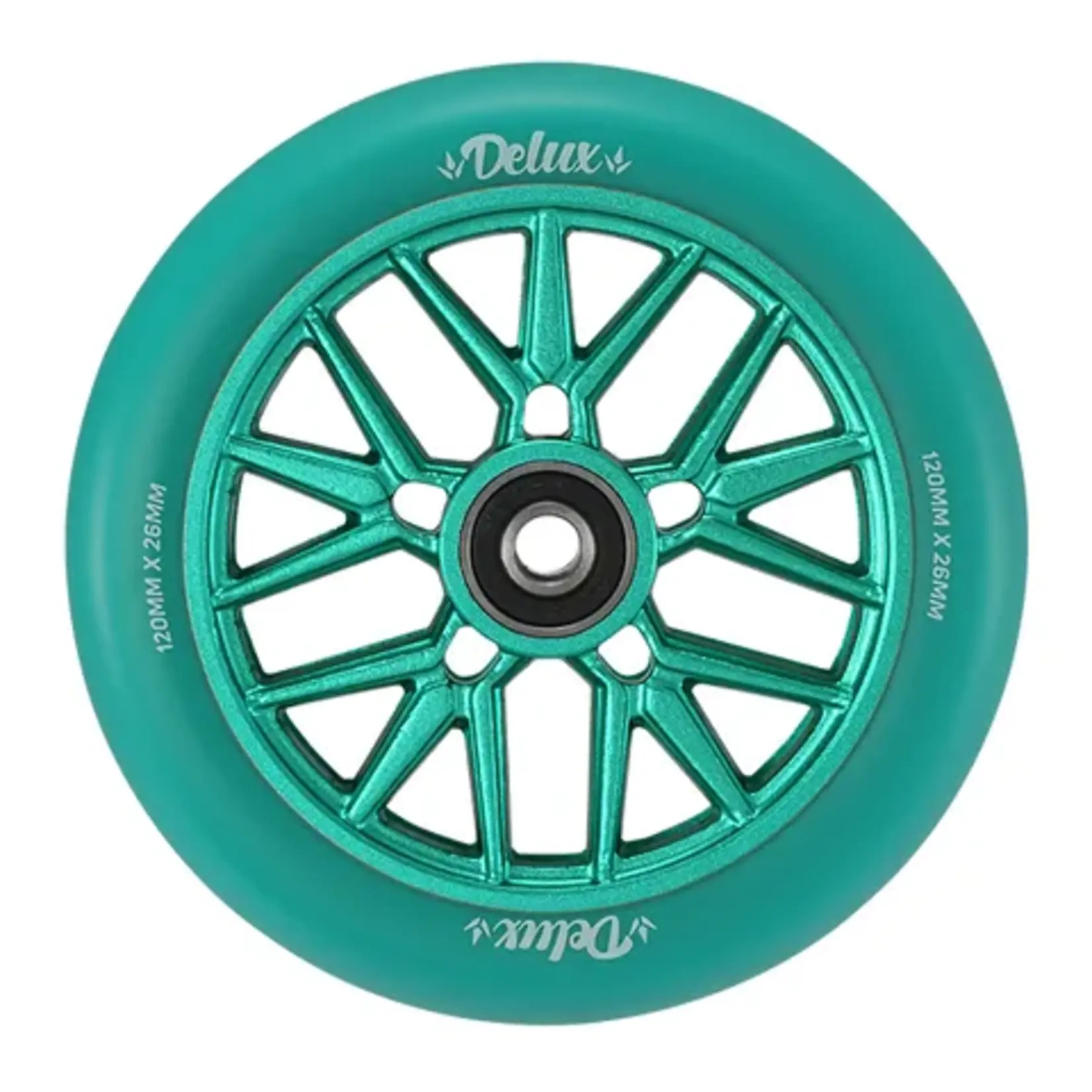 Envy Wheel 120mm DELUX Teal/Teal (pair)