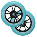 Envy Scooter Wheel 100MM WHEELS (PAIR) - BLACK/TEAL
