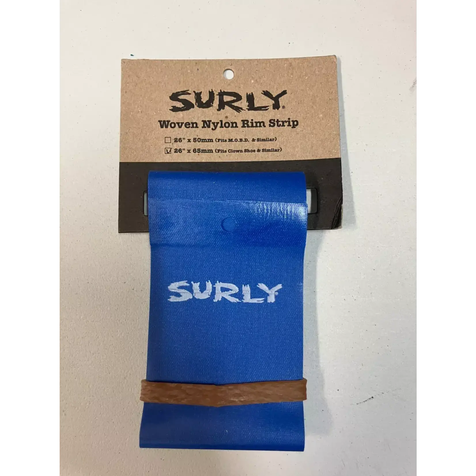 WOVEN NYLON RIM TAPE for  FAT BIKE 26" x 65mm wide BLUE