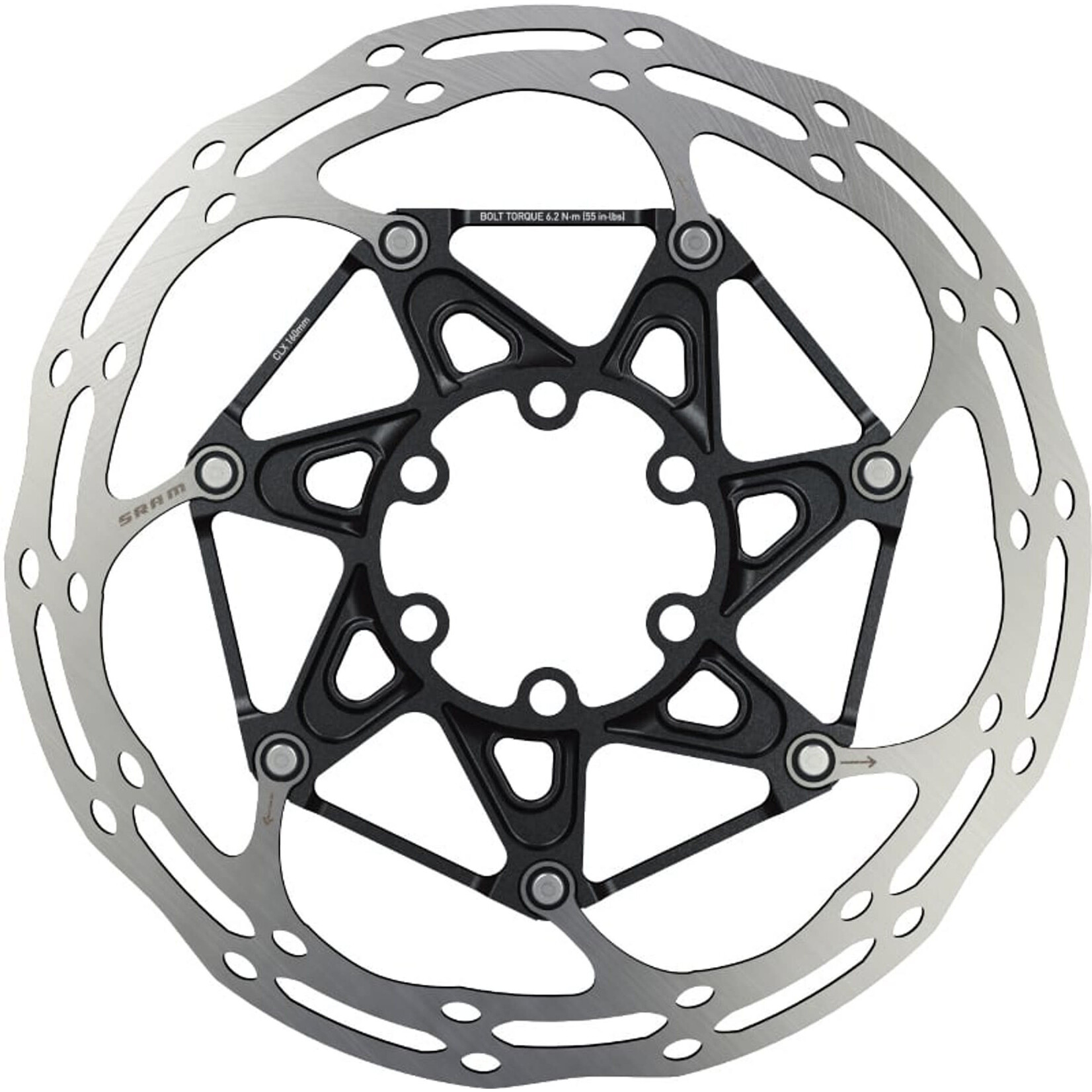 SRAM ROTOR CENTRELINE XR2P 6B 160mm Black