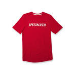 Specialized STANDARD TEE WORDMARK RED HTHR/WHT S