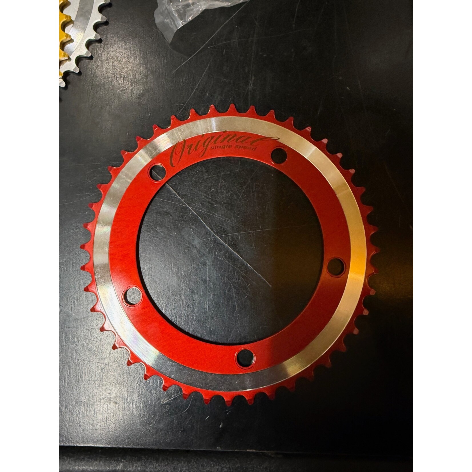 Fixie Chain Ring 44t Red 130mm