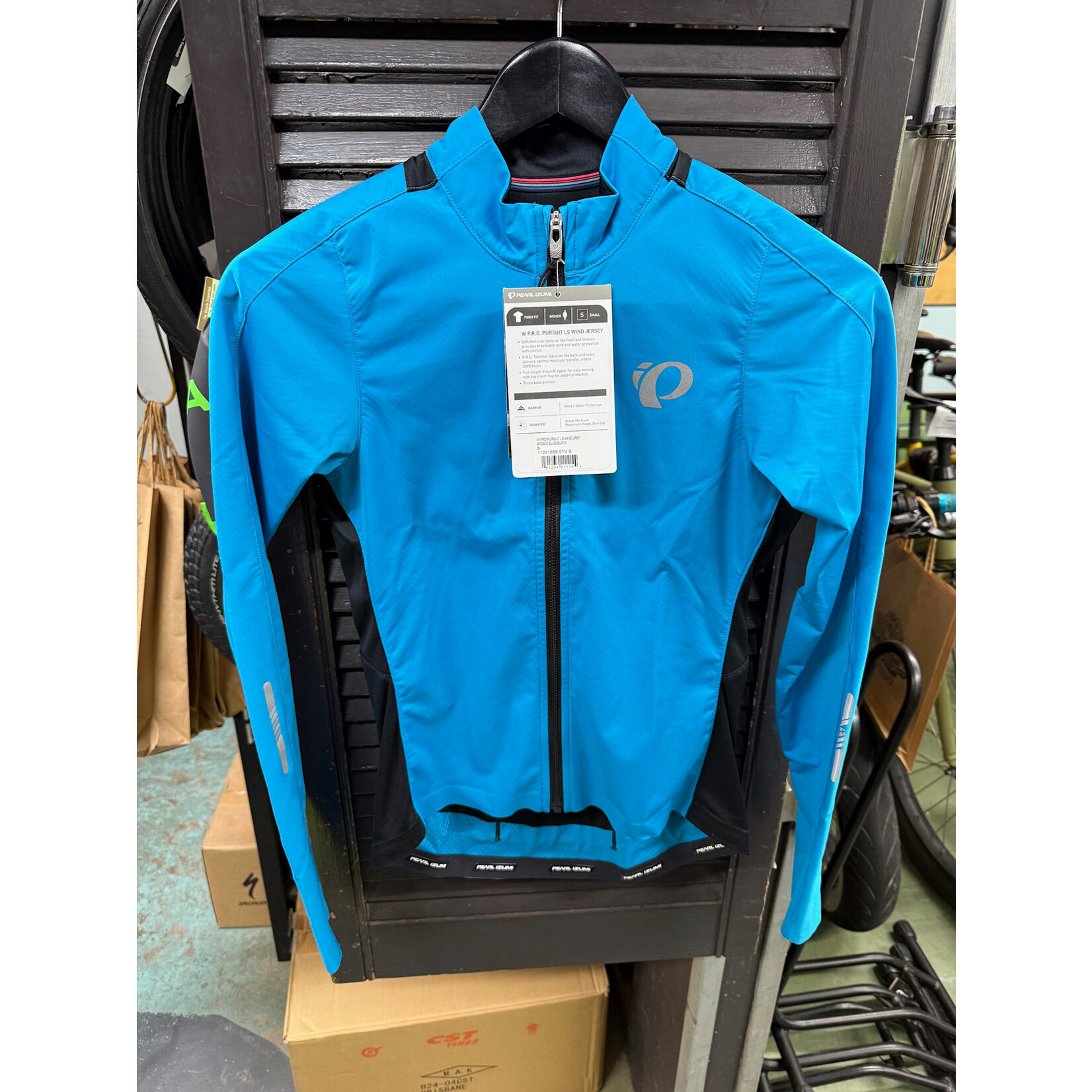 PRO PURSUIT WOMENS LS WIND JERSEY BLUE/BLACK Medium