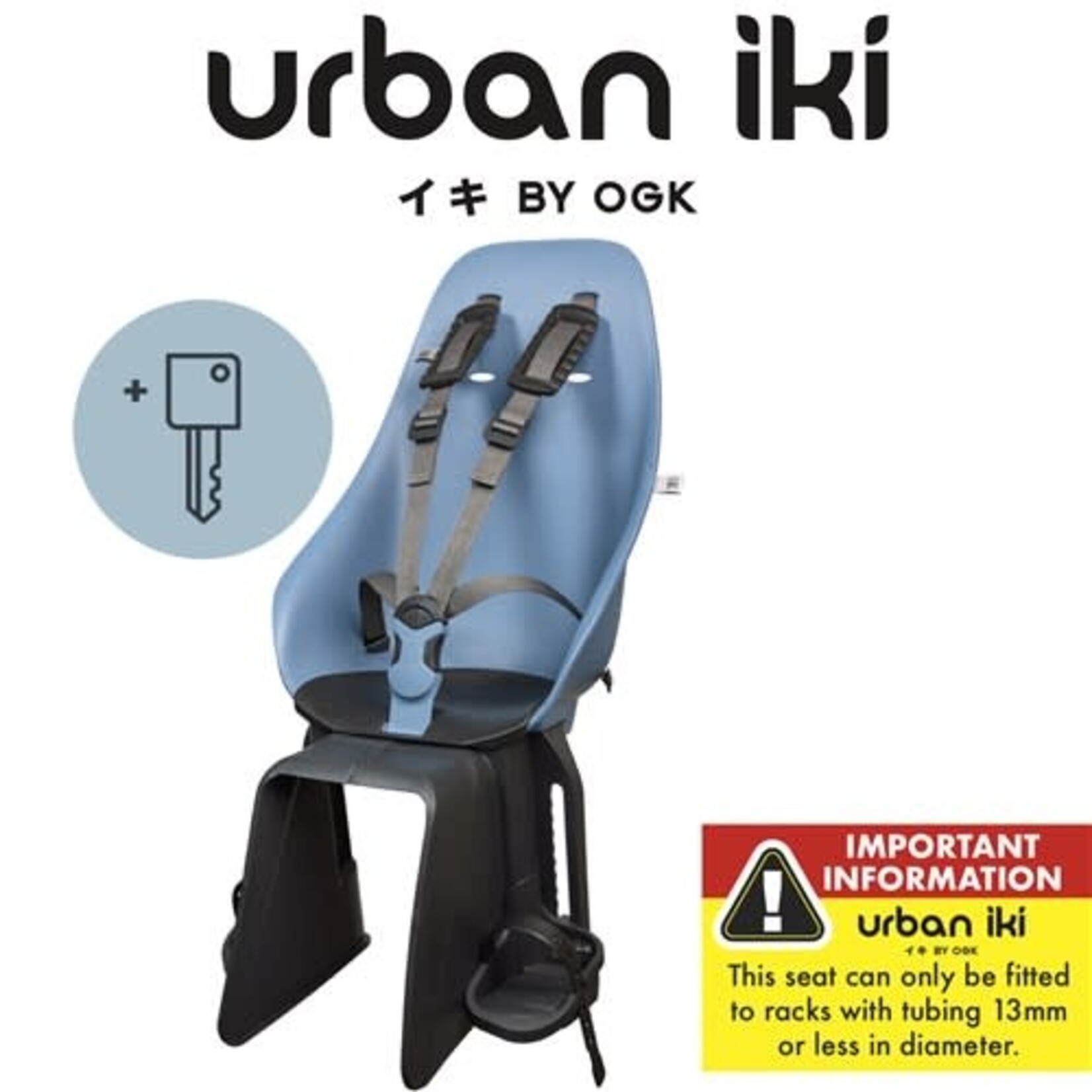 Urban Iki Child Seat EASYFIX Fuji Blue/Bincho Black