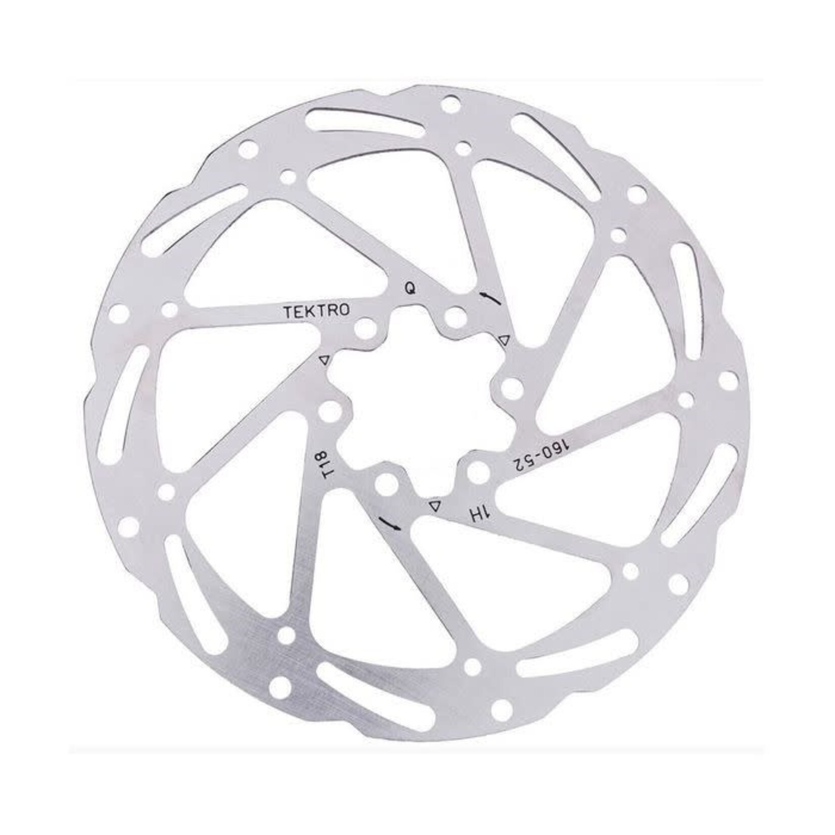 DISC ROTOR - Tektro, 160mm, 6 Bolt, T:1.8mm, stainless, w/T25 torque 6 bolts