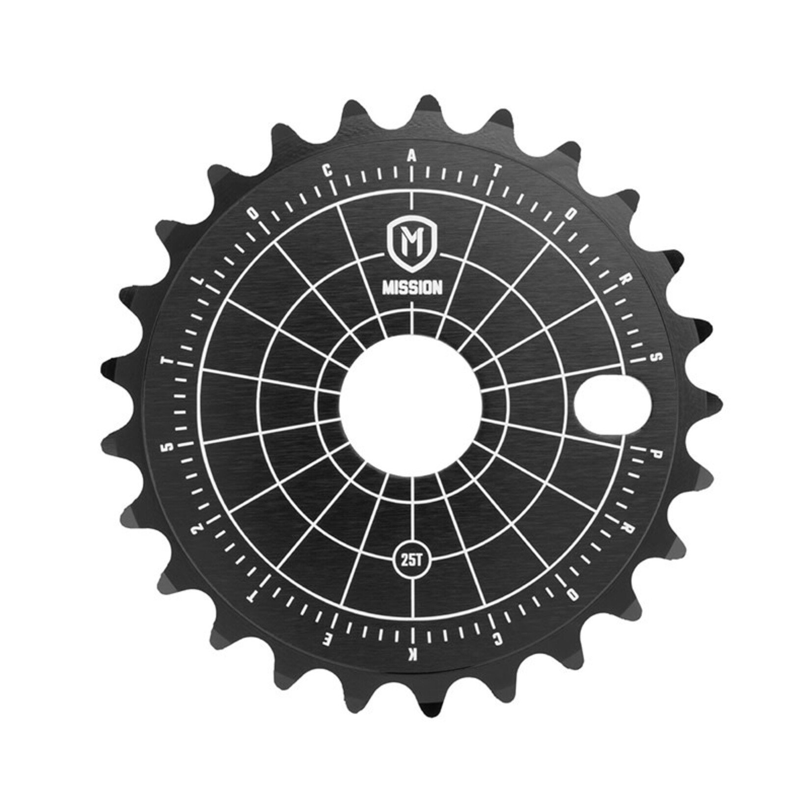 SPROCKET ALLOY BMX  LOCATOR 25T Black