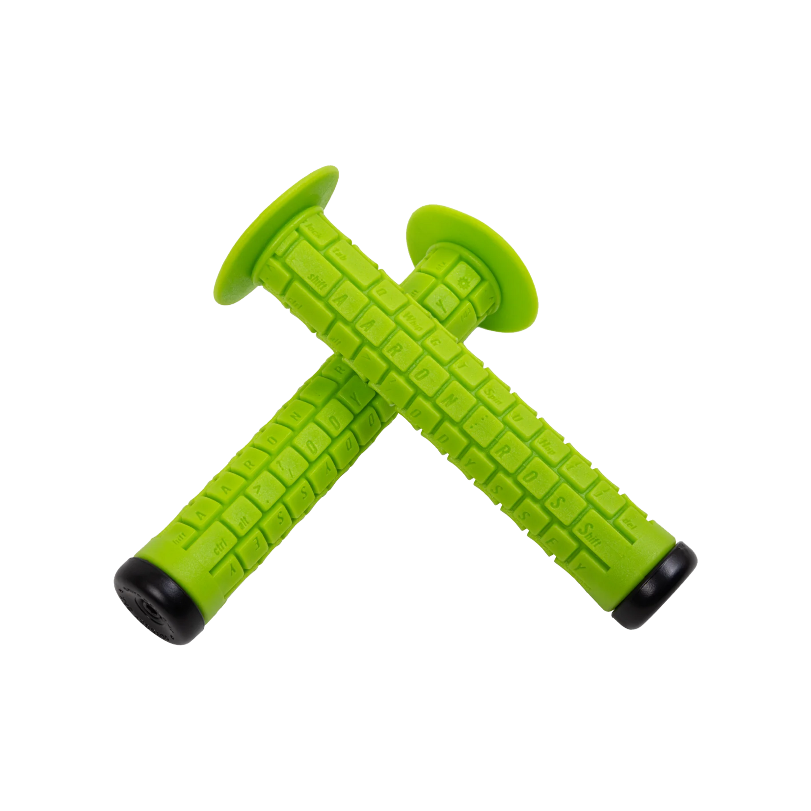 Grips AARON ROSS Keyboard 158mm Flanged Fluro Green