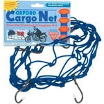 CARGO NET - Elasticated webbing, Nylon coated hooks, 12" x 12", BLUE