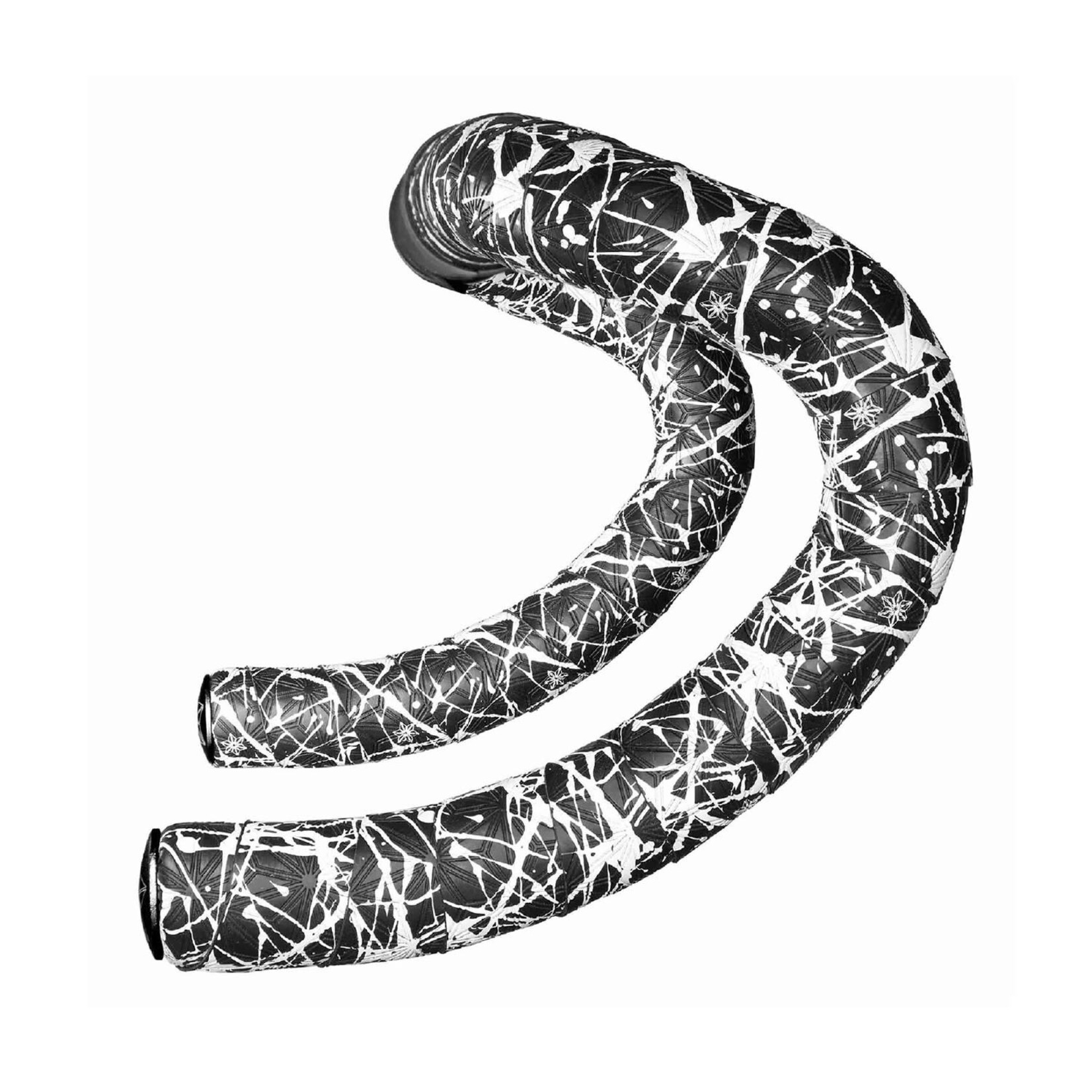 SUPER STICKY KUSH TAPE SPLAT WHITE w/ BLACK PLUGS