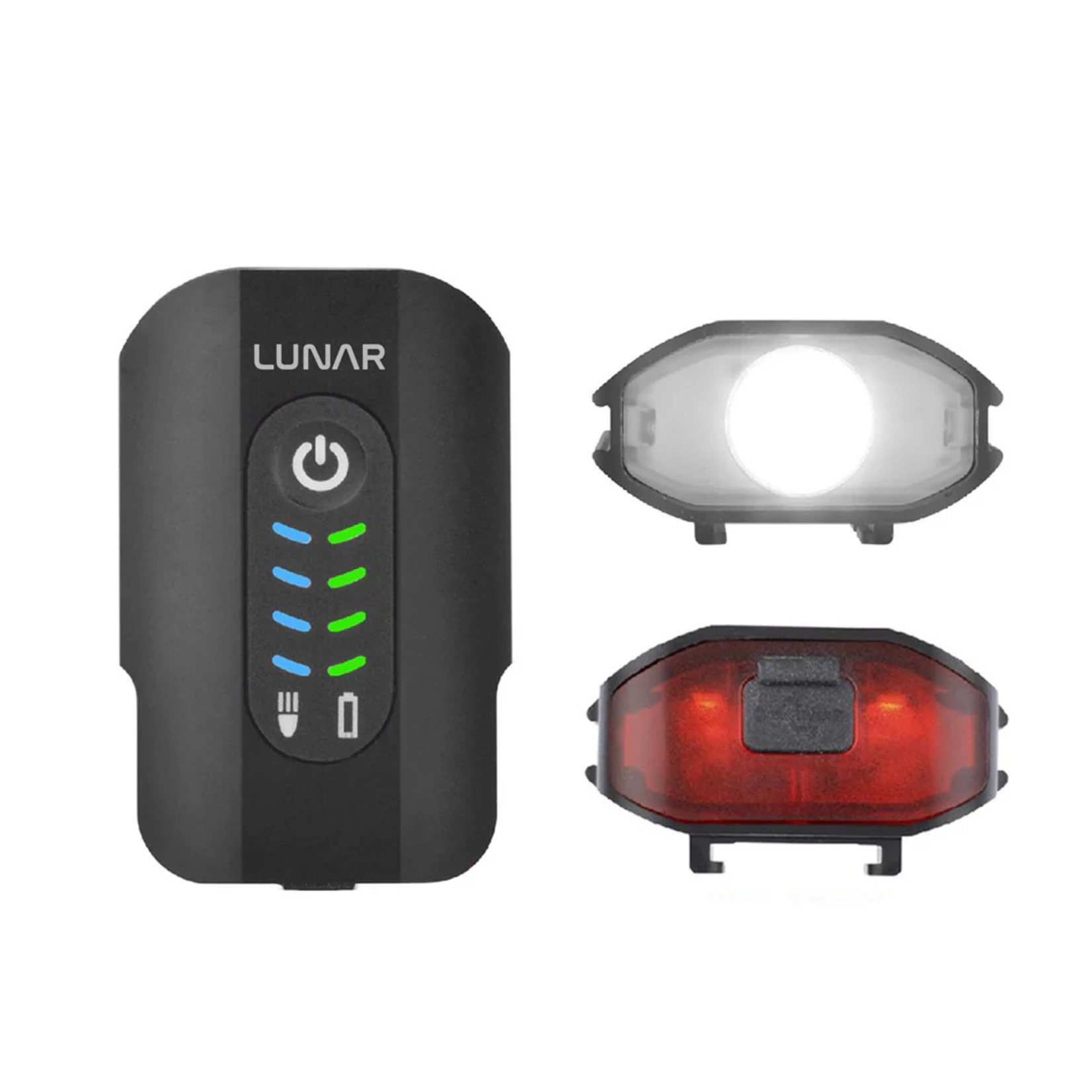Lunar CALLISTO - 600 Lumens - Front & Rear Light USB-C w/ Helmet Mount