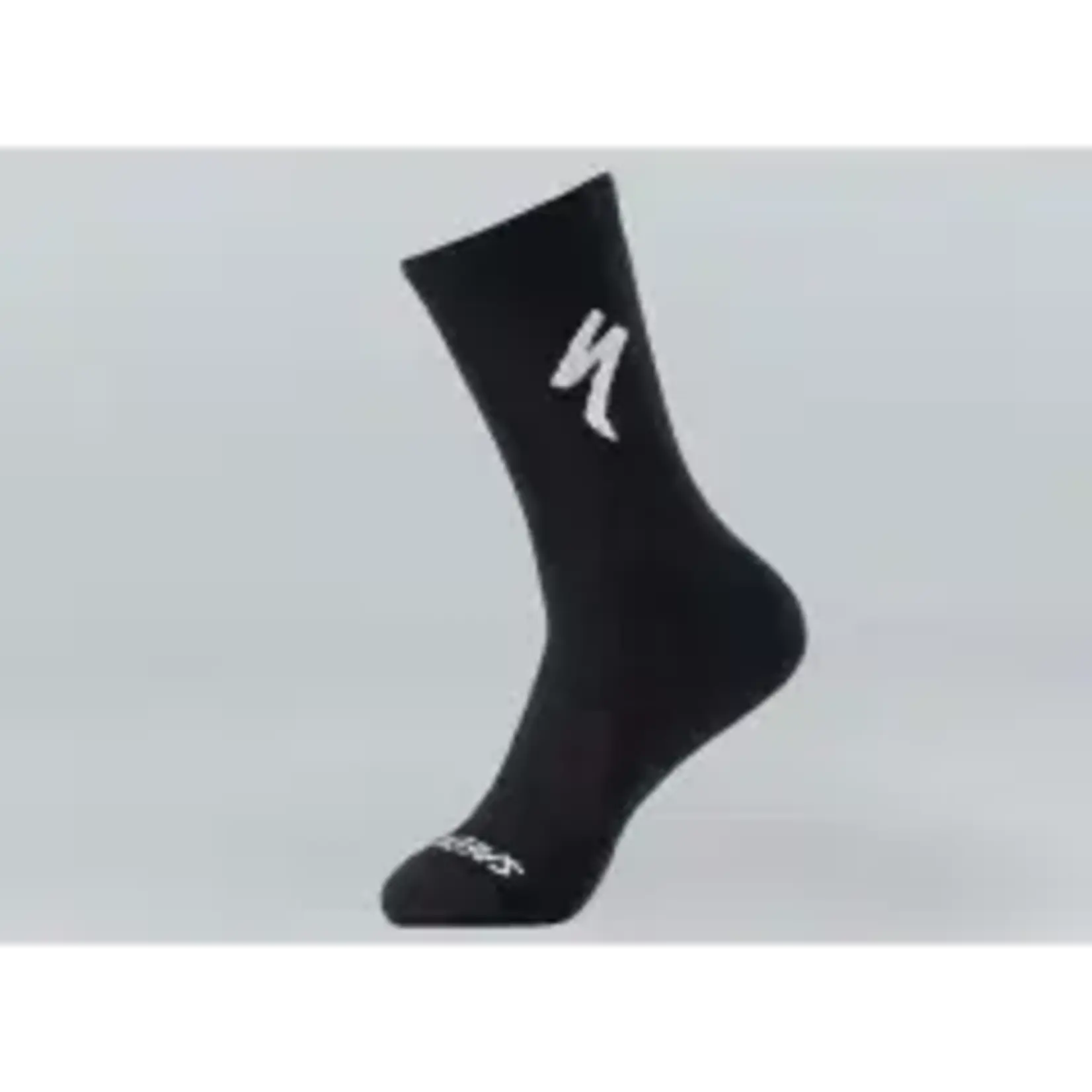 Specialized SOFT AIR TALL LOGO SOCK BLACK/WHITE Medium