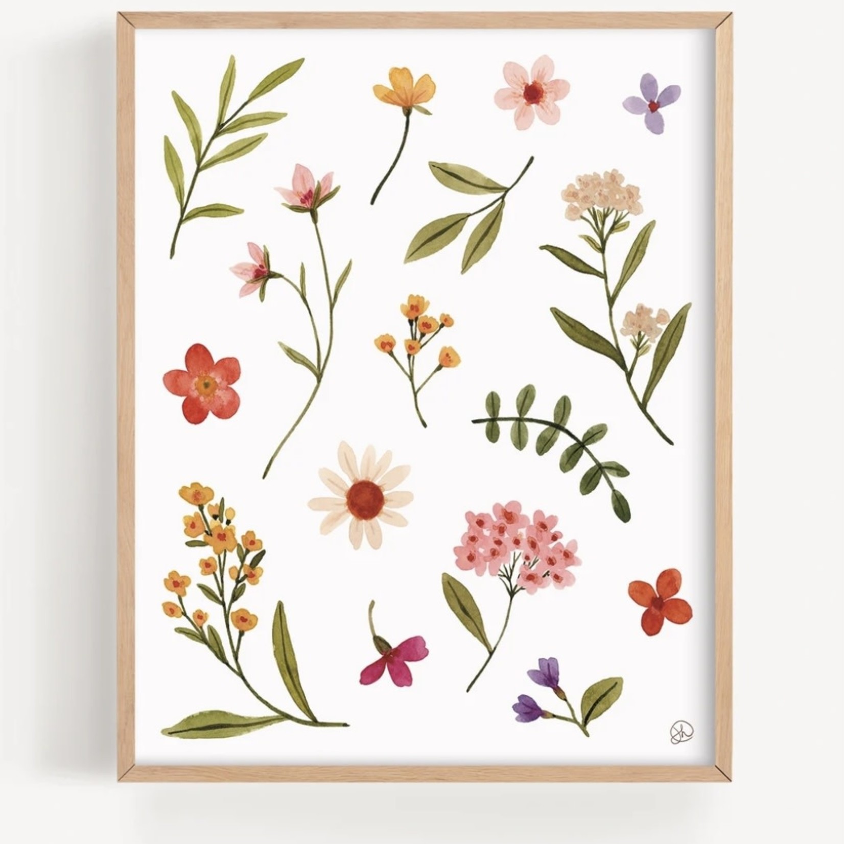 Joannie Houle Art Affiche Herbier floral 8x10