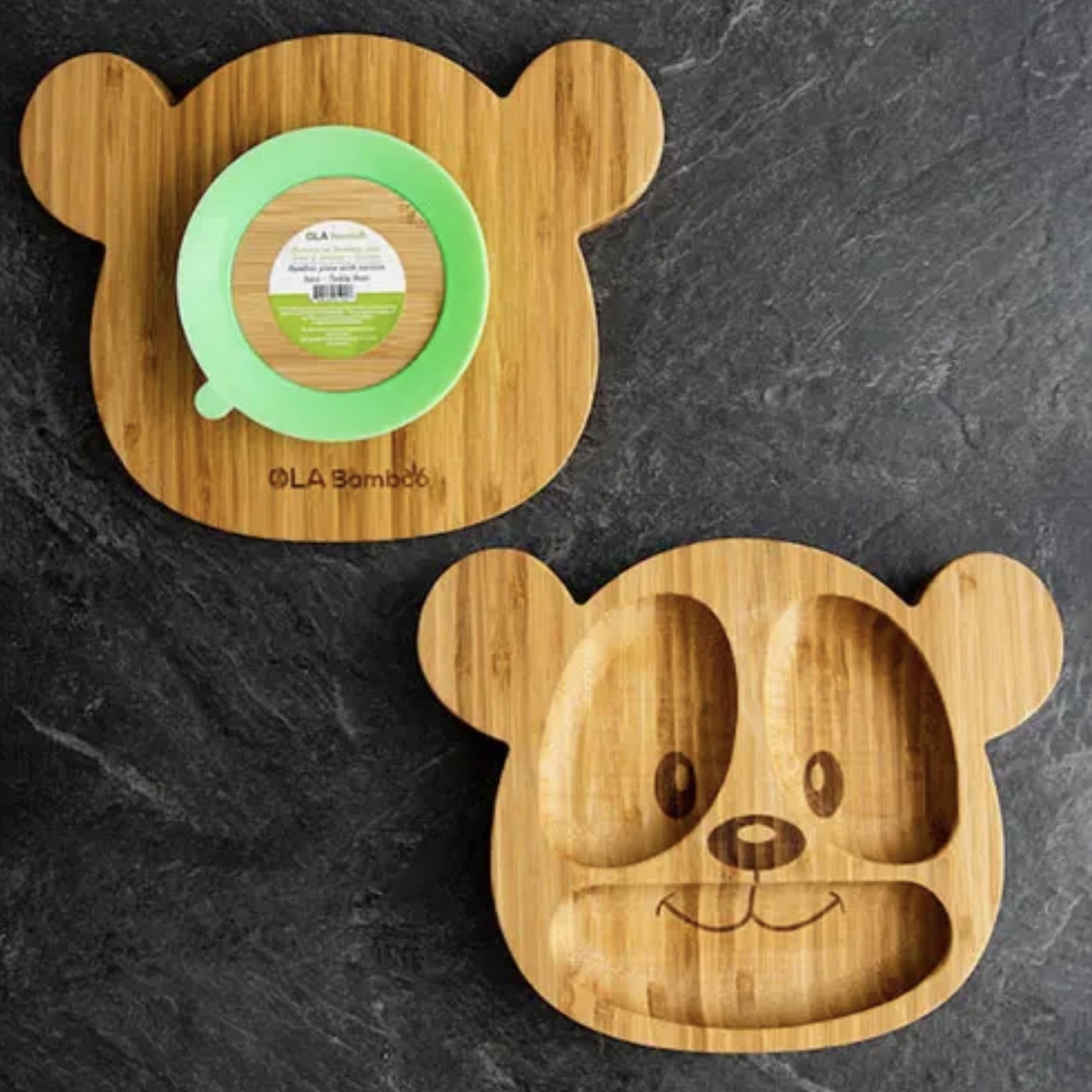 Assiette en bois - Panda