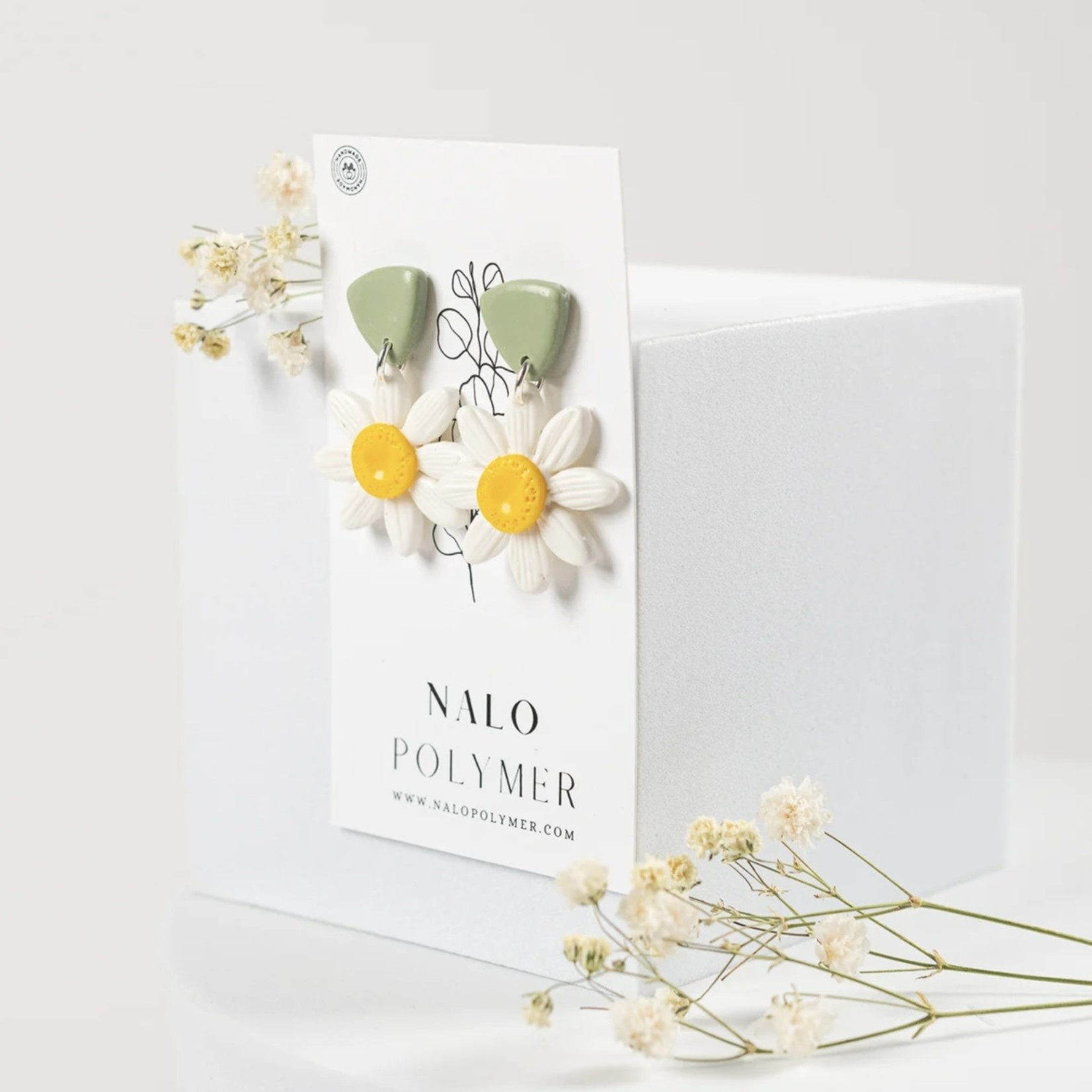 Nalo Polymer Boucles d’oreilles - Marguerite