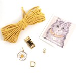 Brin brun Coffret créatif-Fabrication de collier pour chat en macramé