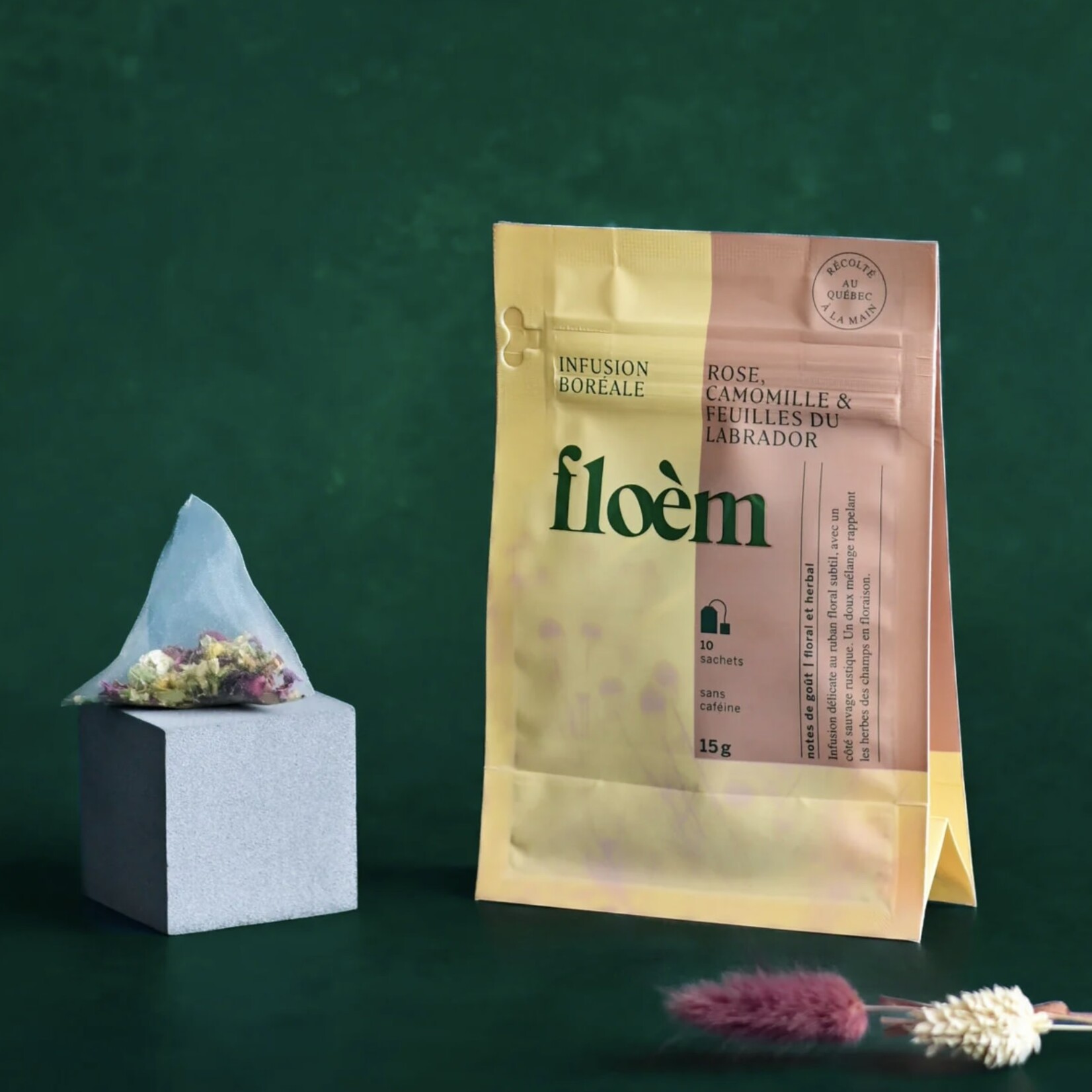 Floèm Infusion Rose, Camomille et feuille du labrador - 10 sachets