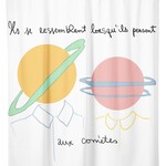 Costume de bain Rideau de douche - Leçon d’astronomie par Anne Faf