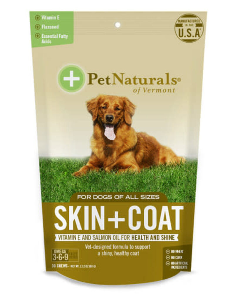 Pet Naturals of Vermont Pet Naturals Skin+Coat Chew Dogs 30Ct