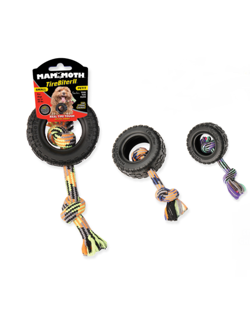 Mammoth Pet Mammoth Pet Tirebiter II W/Rope Black