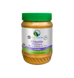 Green Coast Pet Green Coast Pet Lickable Actives - Calming Peanut Butter 16 Oz