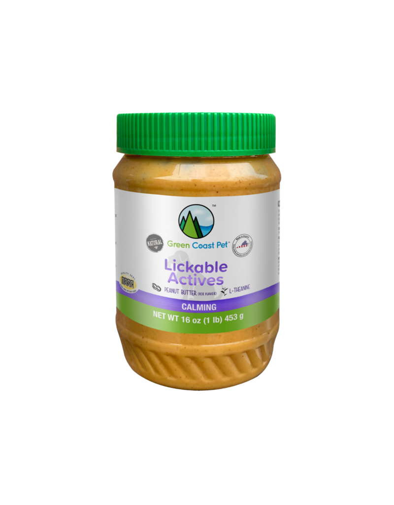 Green Coast Pet Green Coast Pet Lickable Actives - Calming Peanut Butter 16 Oz