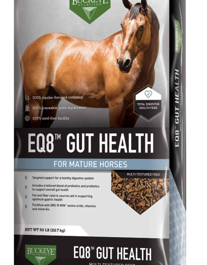 Buckeye Buckeye Eq8 Gut Health Multi-Textured Feed 50 lbs