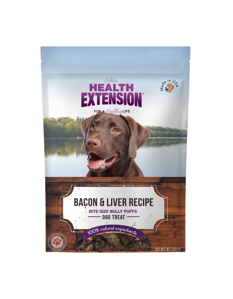 Health Extension Health Extension Bully Puffs Bacon And Liver Dog Treats 5 oz