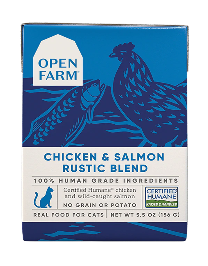 Open Farm Open Farm Rustic Blend Chicken & Salmon Wet Cat Food 5.5oz carton