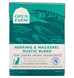 Open Farm Open Farm Rustic Blend Herring & Mackerel Wet Cat Food 5.5oz carton