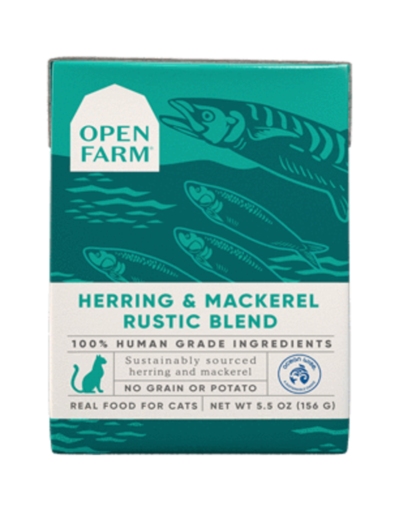 Open Farm Open Farm Rustic Blend Herring & Mackerel Wet Cat Food 5.5oz carton