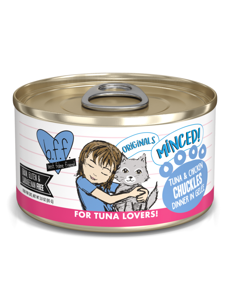 Weruva BFF Tuna And Chicken Chuckles Canned Cat Food in gelee 5.5oz can