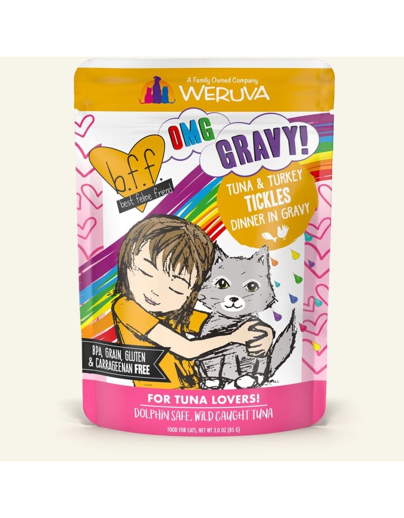 BFF BFF OMG Tickles Tuna & Turkey Cat Food 3 oz pouch