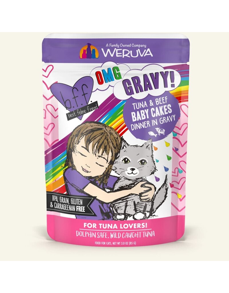 BFF BFF OMG Baby Cakes Tuna & Beef Cat Food 3oz pouch