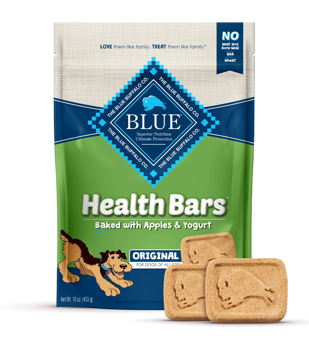 Blue Buffalo Health Bars Apple/Yogurt 16oz Noah's Ark