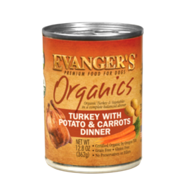 Evangers Evangers Organic Turkey w/Potato and Carrots Dog Food 12.5Oz Can