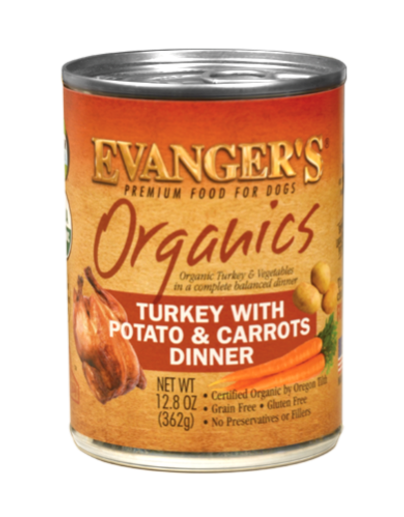 Evangers Evangers Organic Turkey w/Potato and Carrots Dog Food 12.5Oz Can
