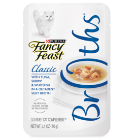 Fancy Feast Fancy Feast Classic Broths With Tuna, Shrimp And Whitefish Cat Food Pouches 1.4oz pouch