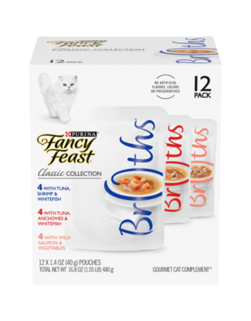 Fancy Feast Fancy Feast Classic Seafood Broths For Cats Wet Cat Food Variety Pack