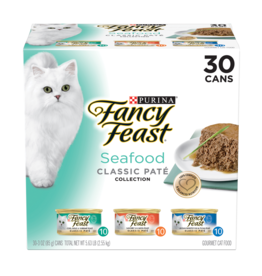 Fancy Feast Fancy Feast Classic Seafood Feast Variety Pack Canned Cat Food 24 x 3 oz