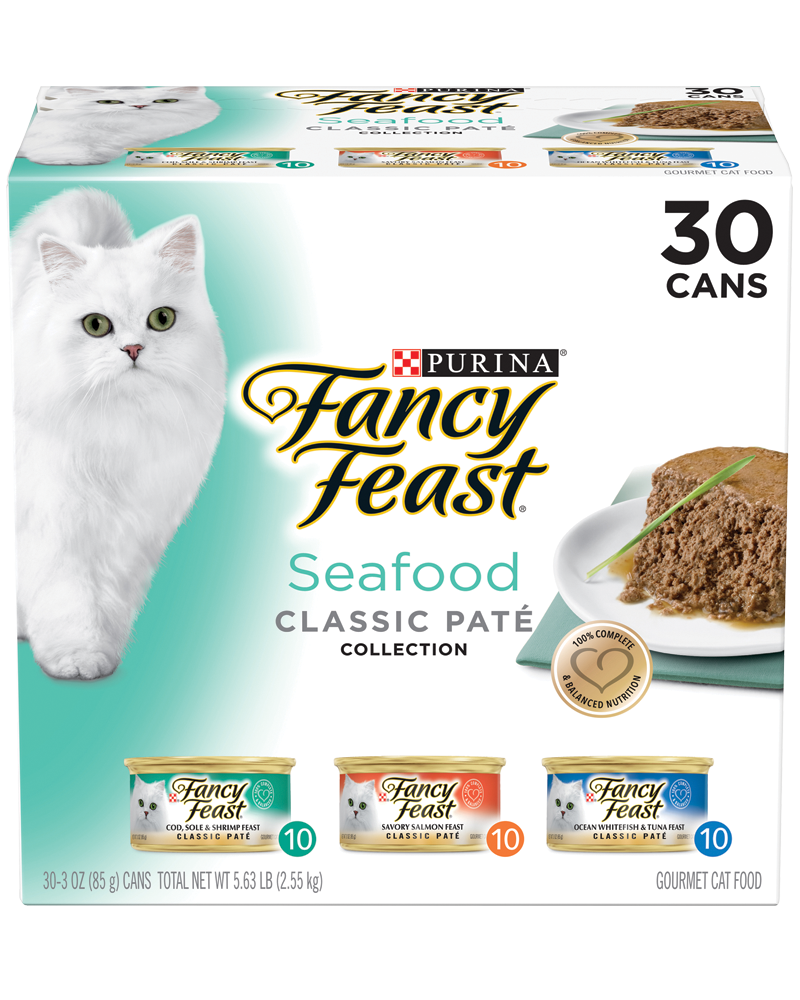 Fancy Feast Classic Seafood Feast Variety Pack Canned Cat Food 24 x 3